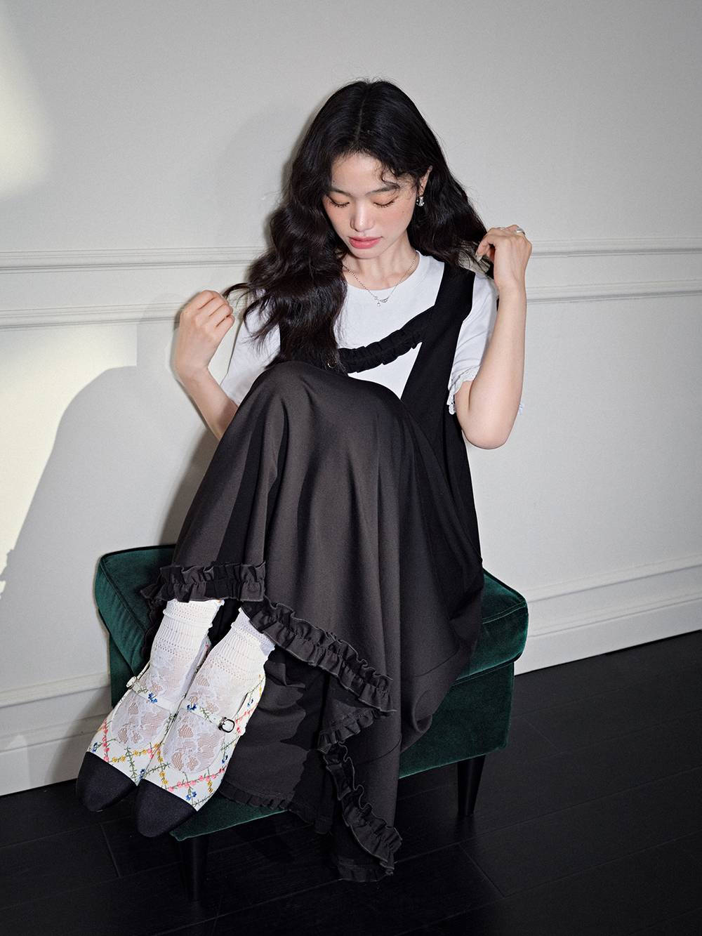 Fake Two-piece Dress