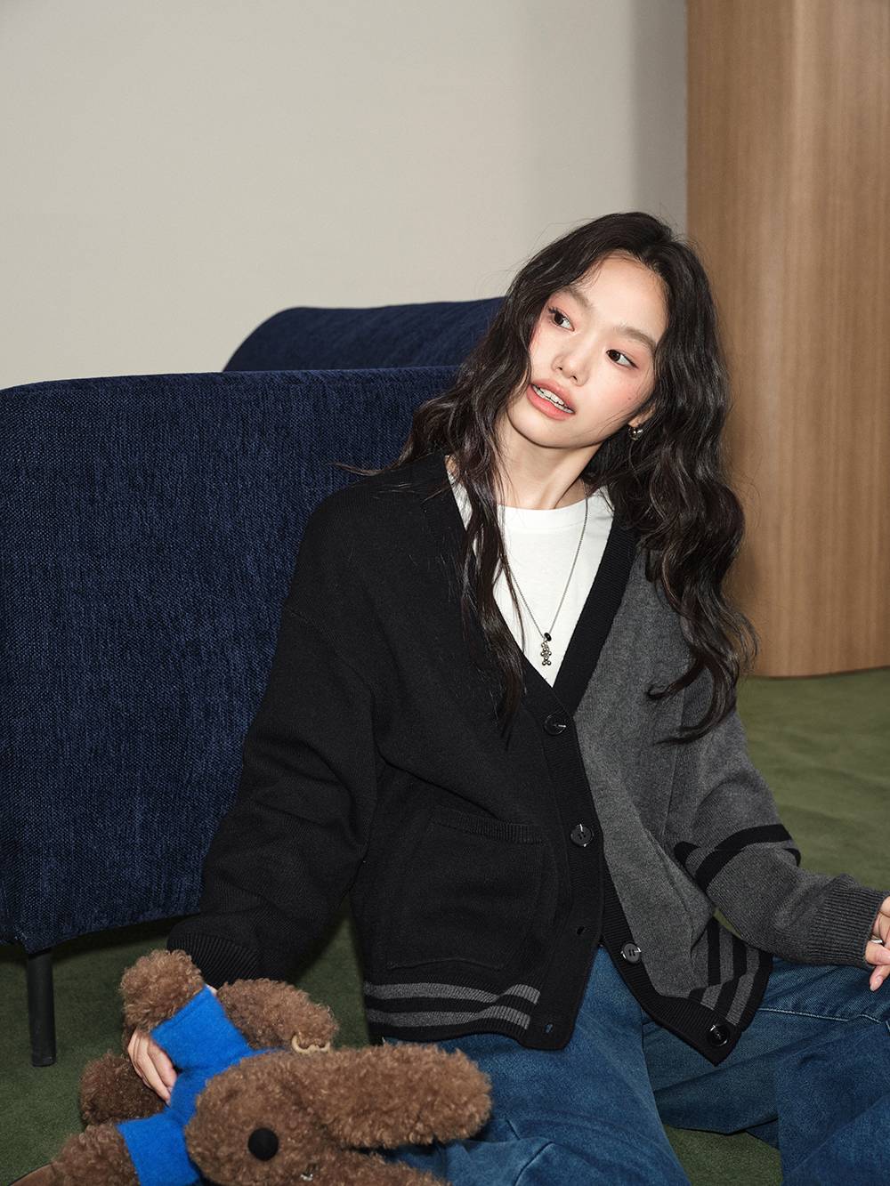 Colourblock Cardigan