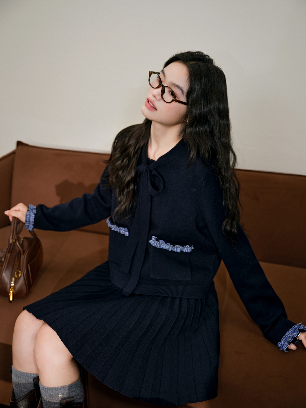 Knit Sweater and Mini Skirt