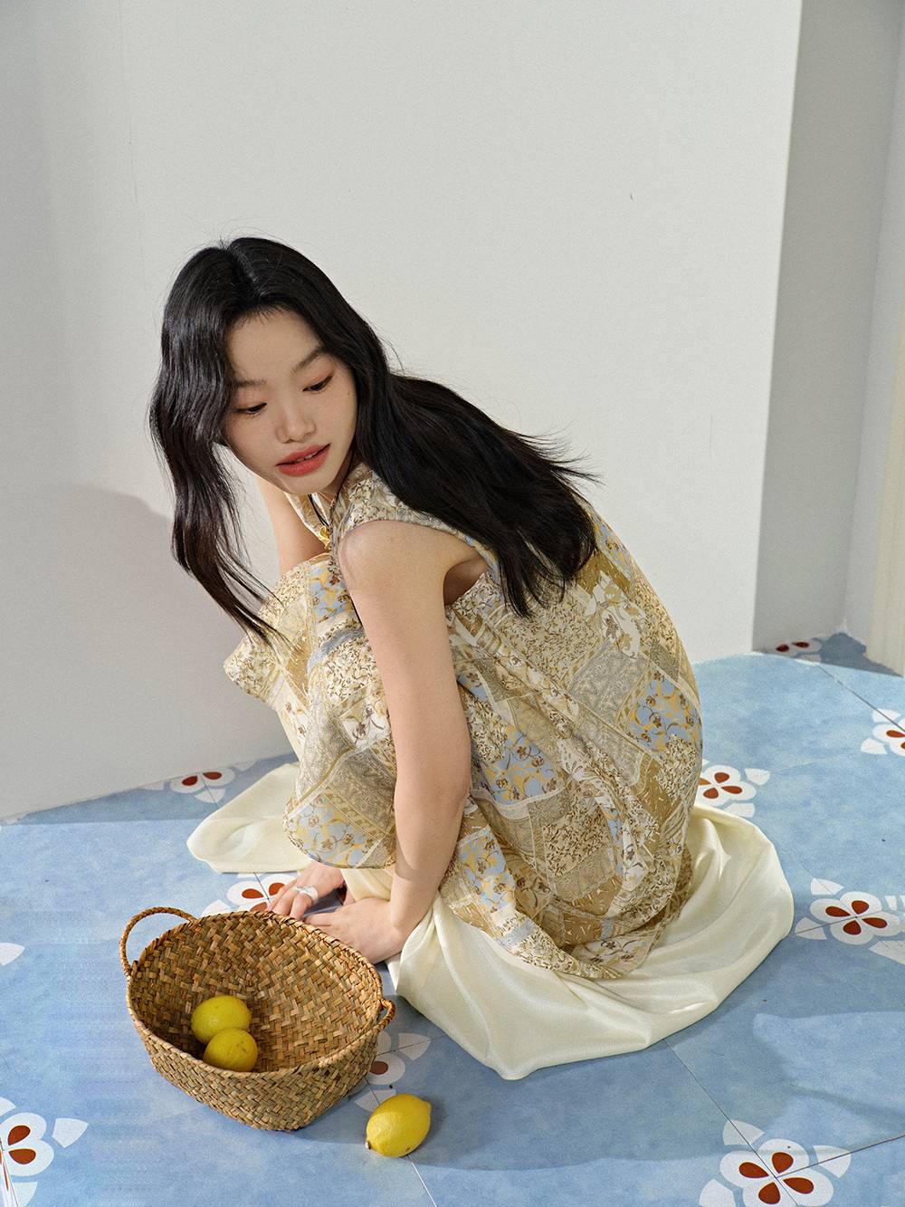 V-neck Layered Dress