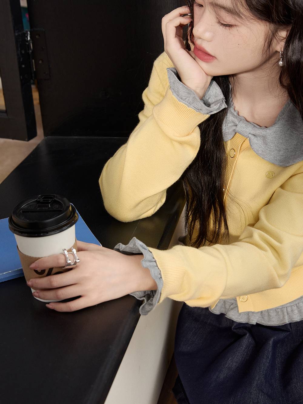 Cardigan Sweater and Knit Vest