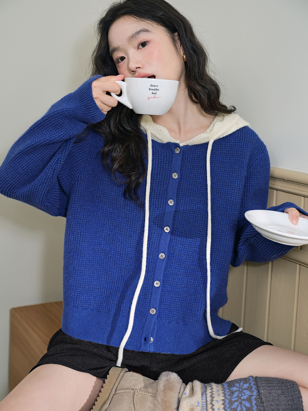 Hooded Cardigan Sweater