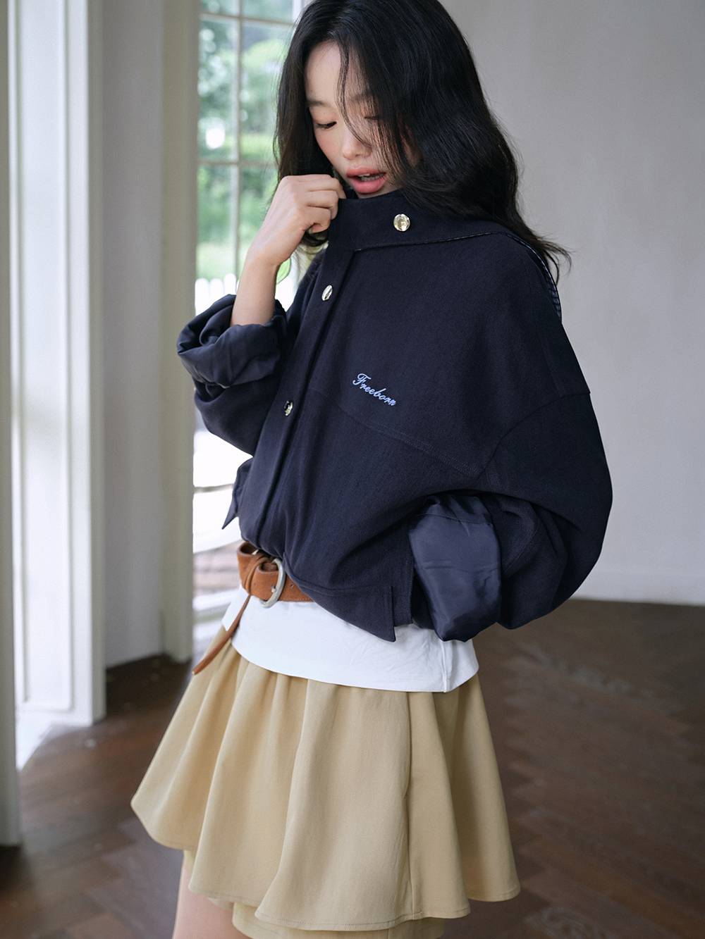 Plaid Spliced Jacket