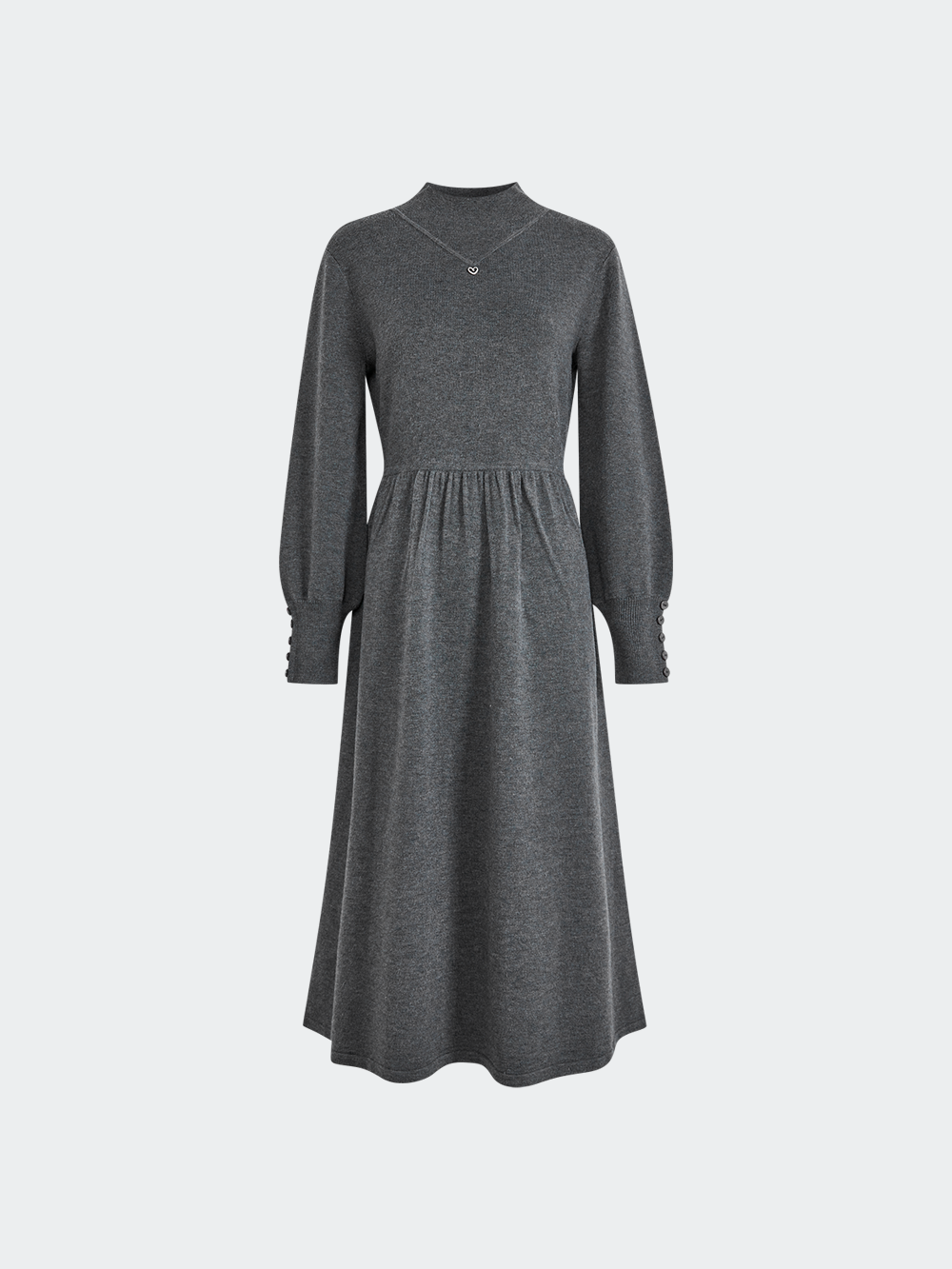 Mock Neck Knit Dress