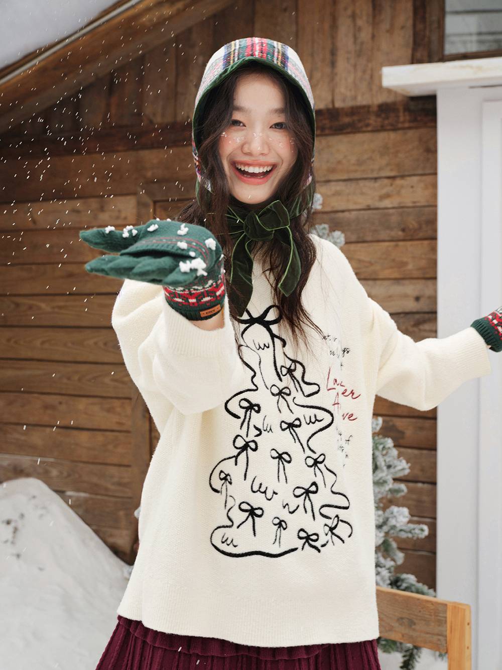Christmas Tree Graphic Sweater