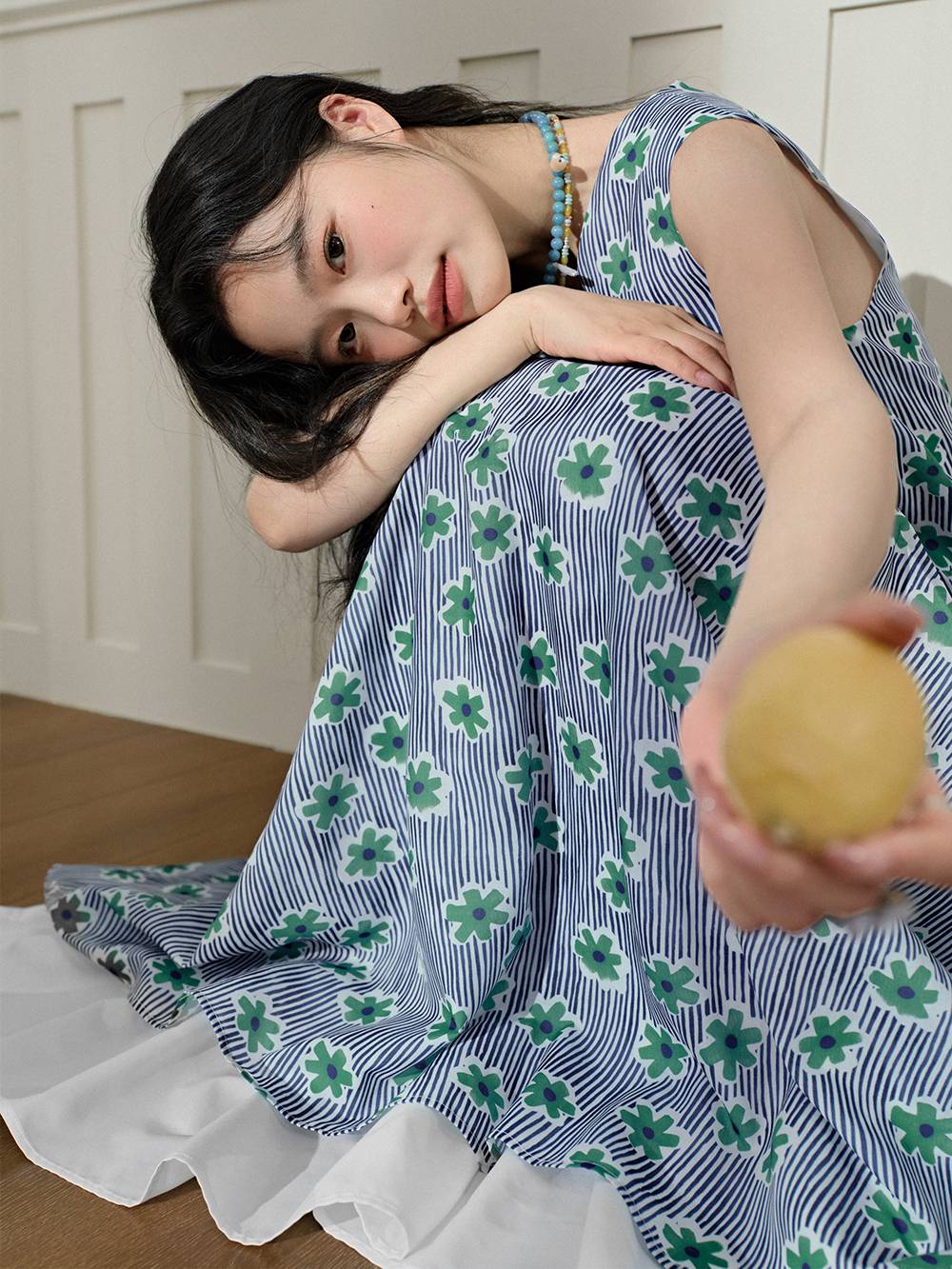 Sleeveless Floral Dress