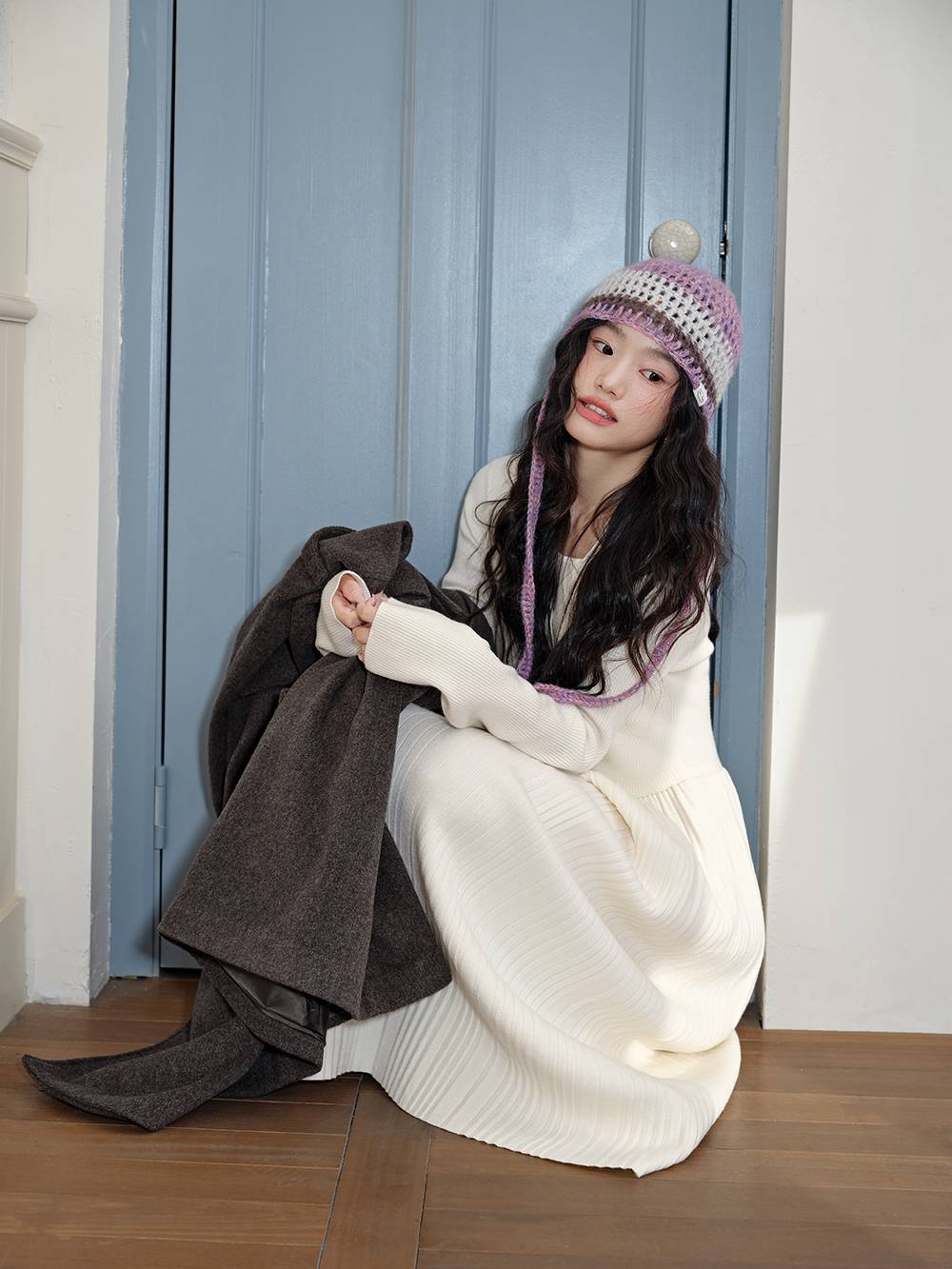 Layered Look Knit Dress