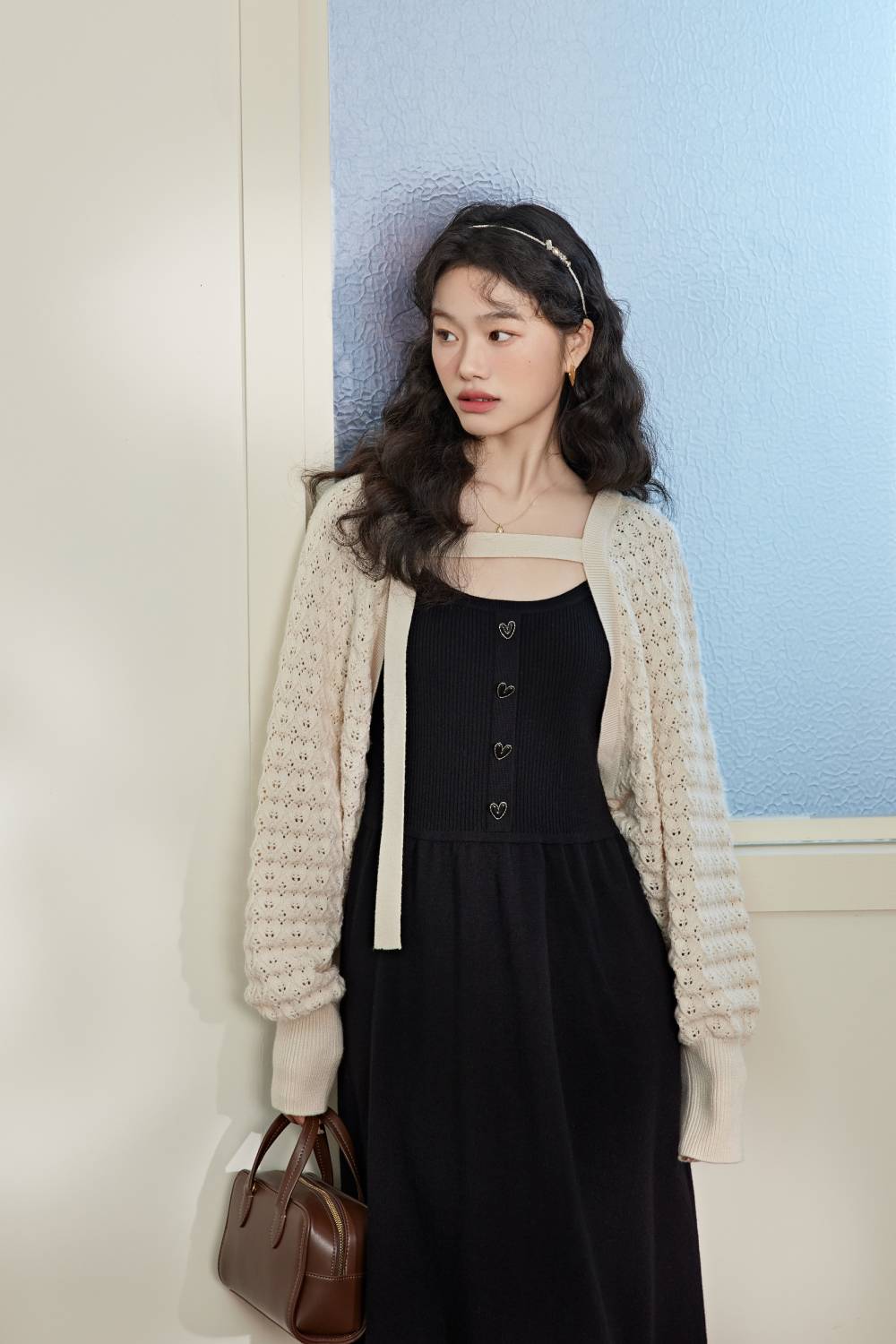 Cropped Cardigan and Dress