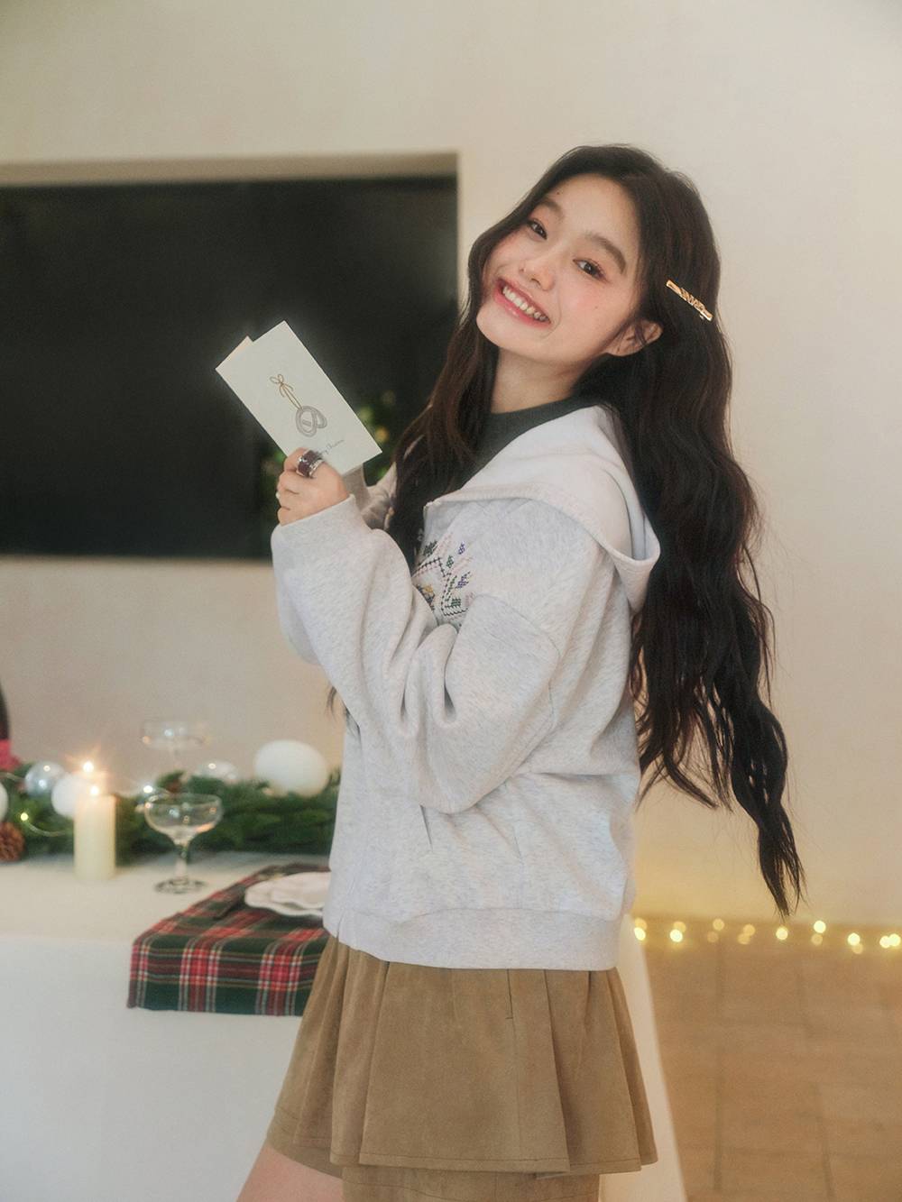 Floral Zip Up Hoodie