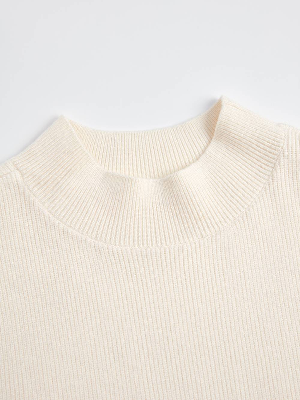 Longline Cardigan and Mock Neck Sweater