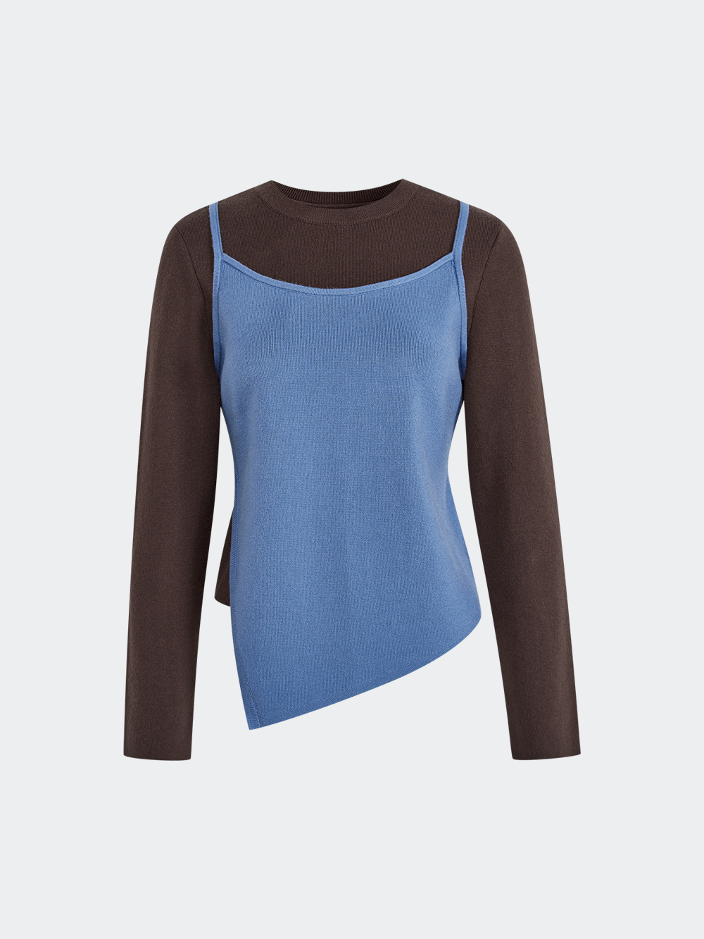 Layered Look Knit Top