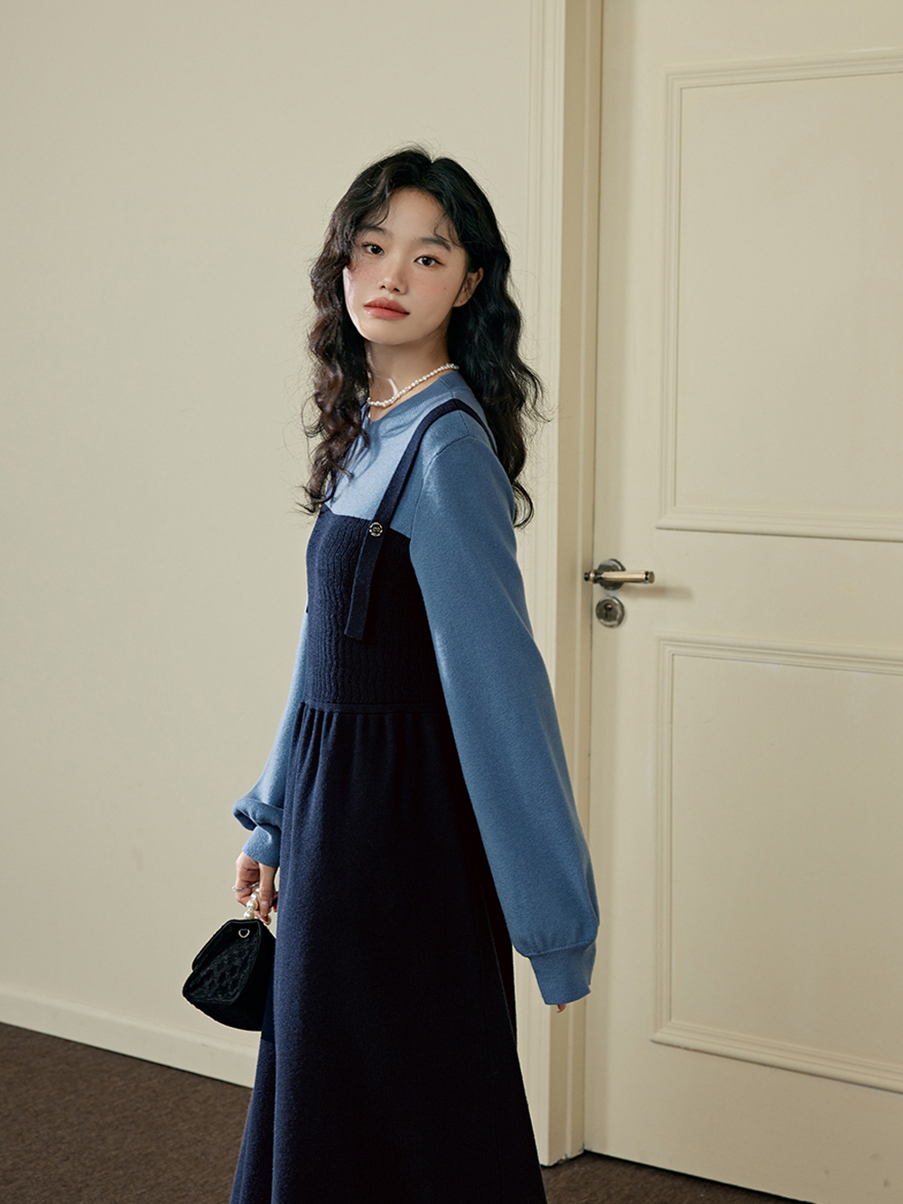 Fake Two-piece Dress