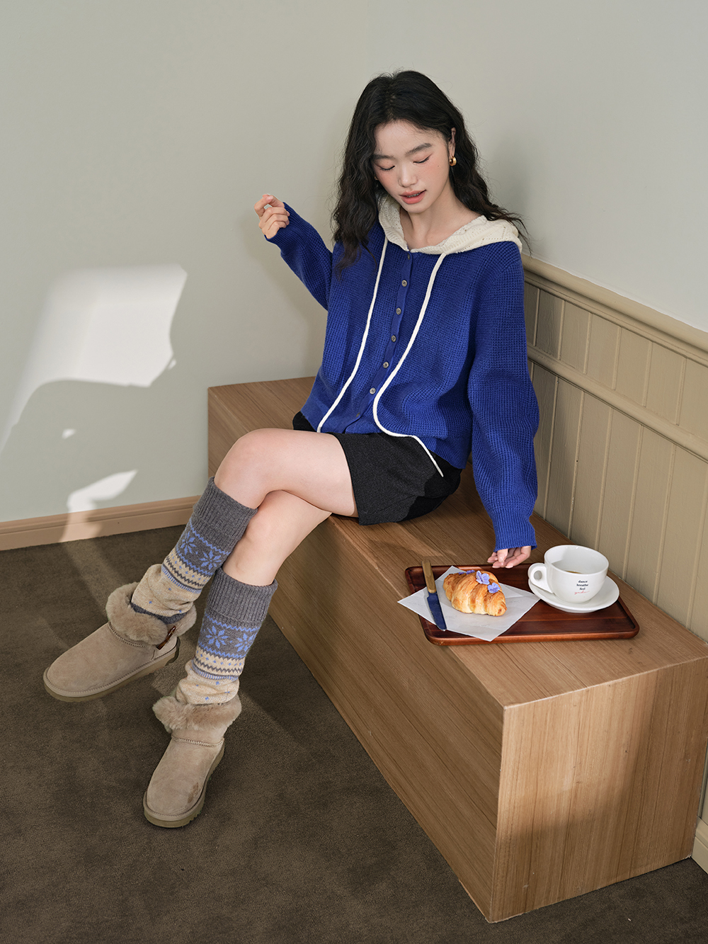 Hooded Cardigan Sweater