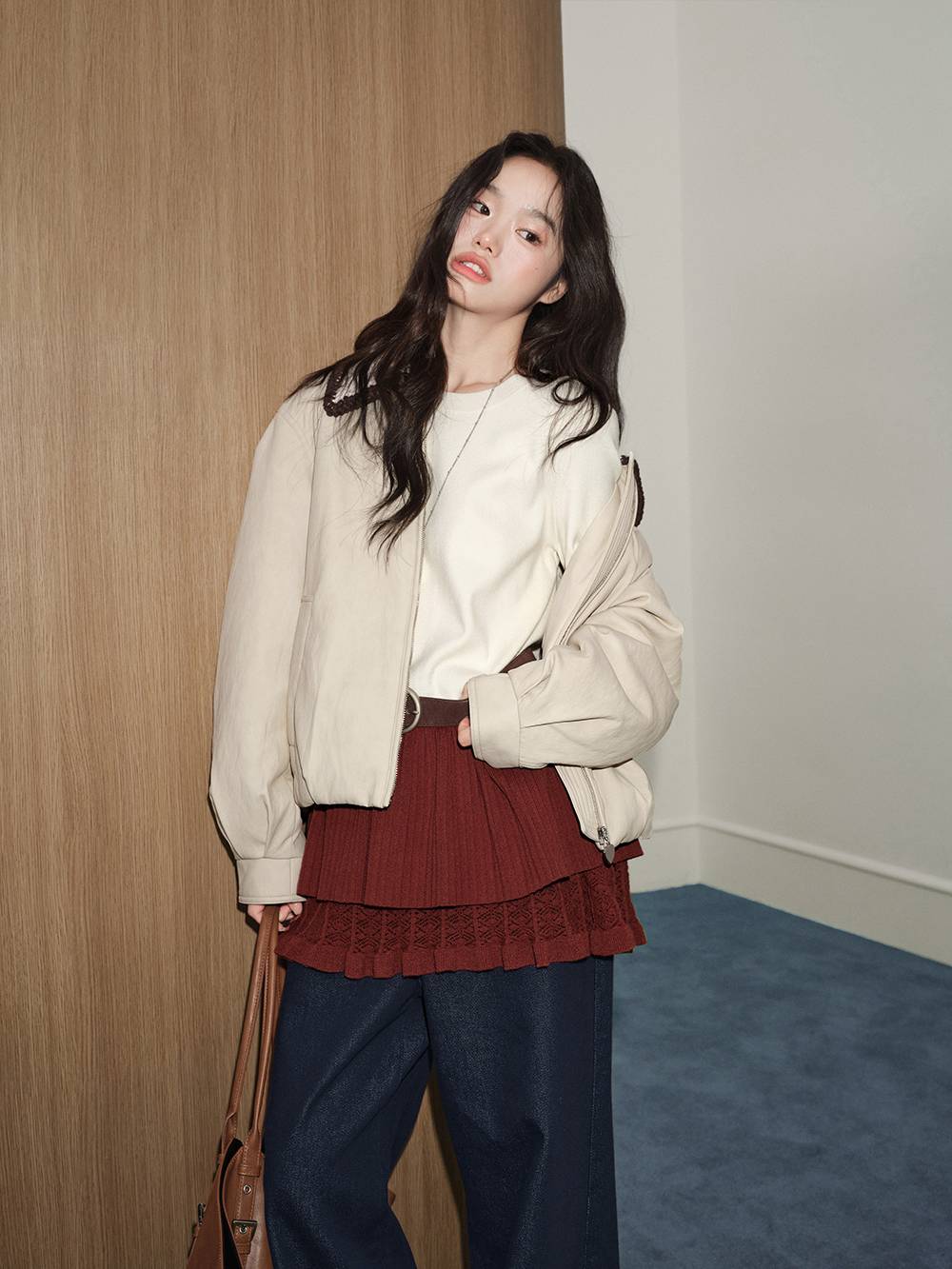 Layered Hem Knit Top