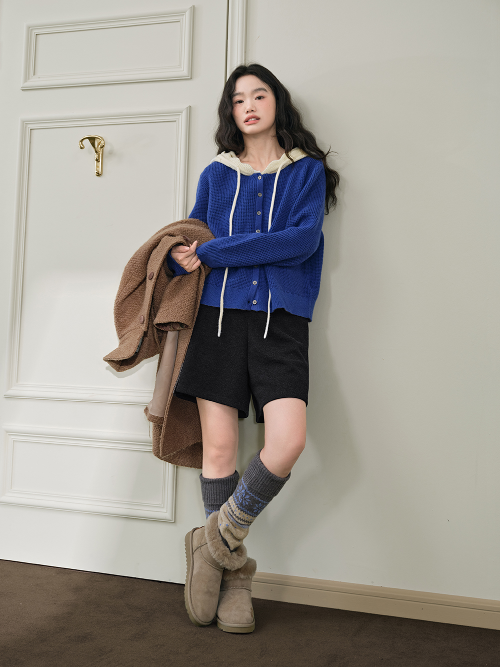 Hooded Cardigan Sweater