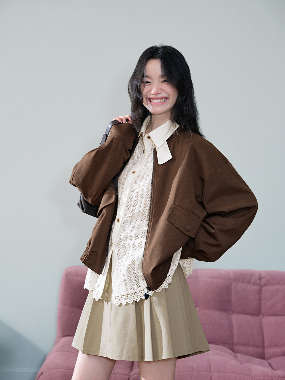 Layered Collar Lace Blouse