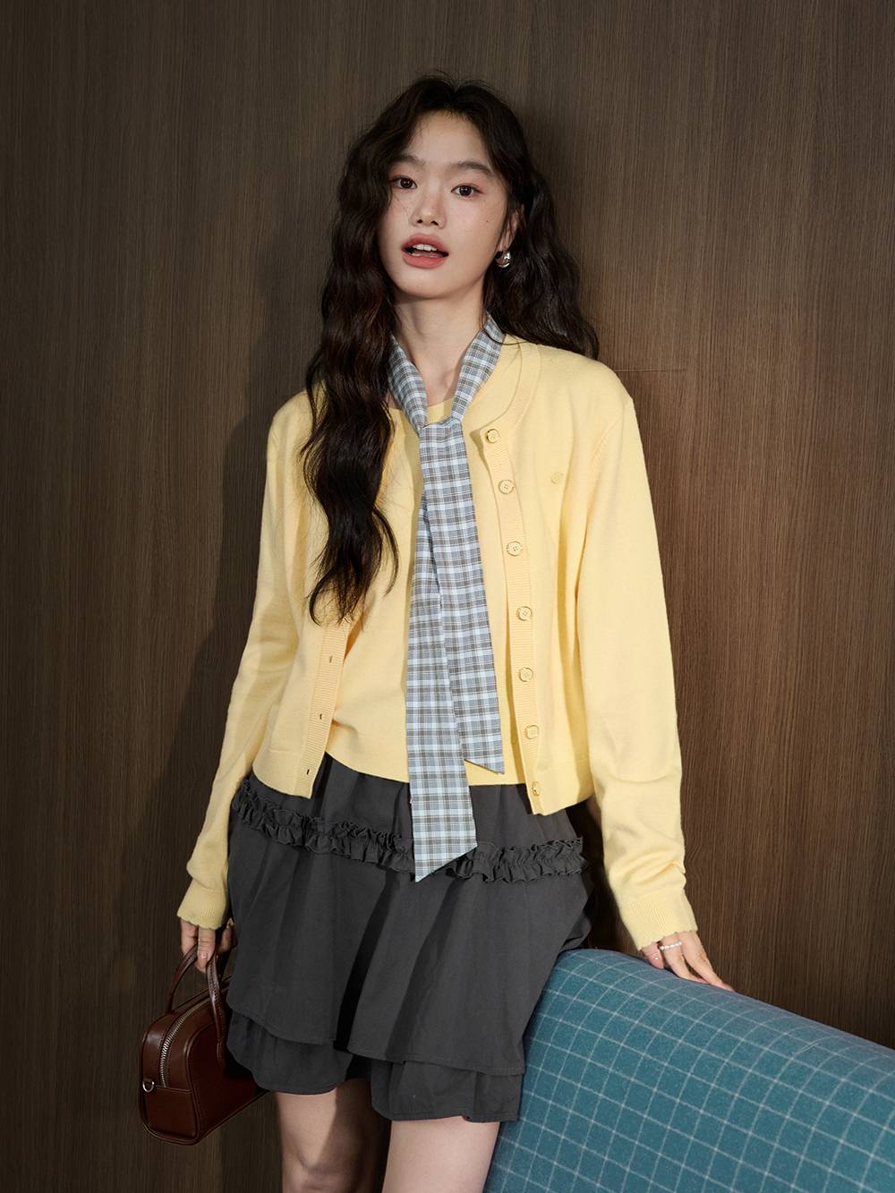 Cardigan Sweater and Knit Vest