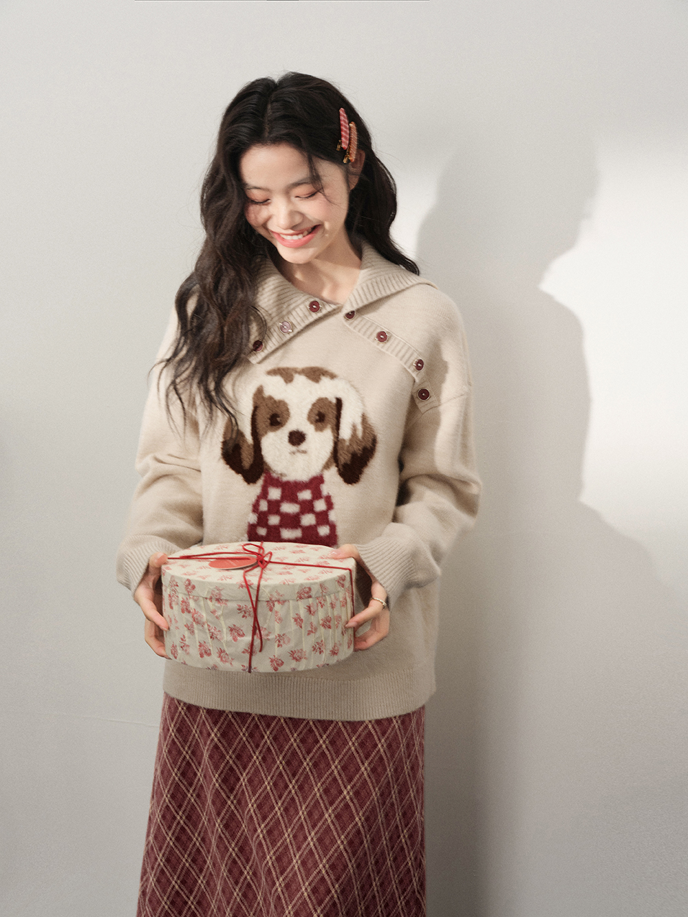 Dog Graphic Sweater