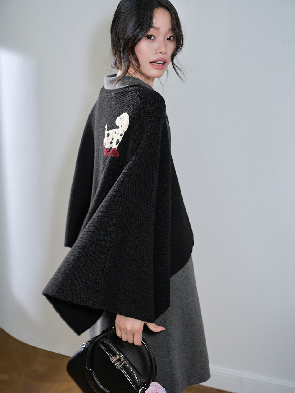 Cape Sweater and Dress