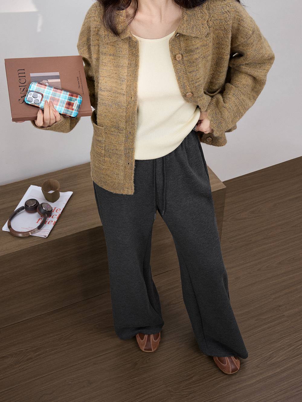 High-Waisted Flared Pants