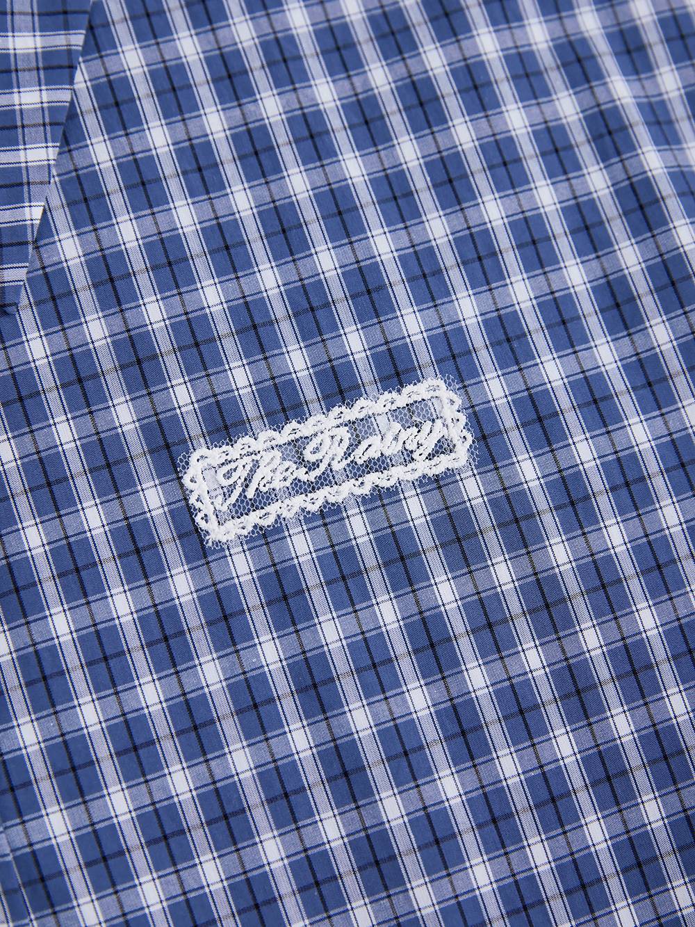 Plaid Tie Waist Blouse