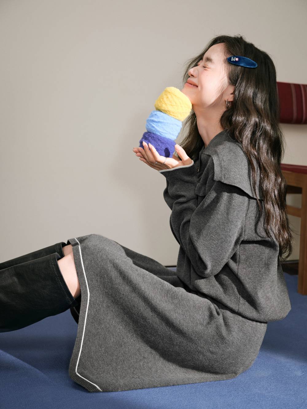 Sailor Collar Knit Dress