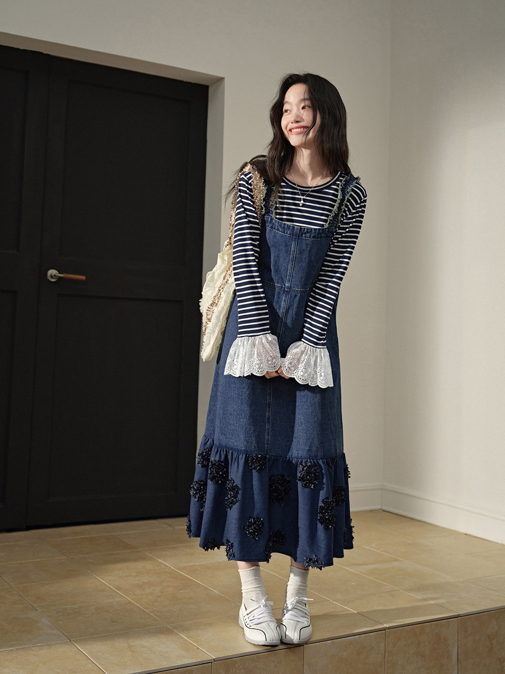 Denim Pinafore Dress