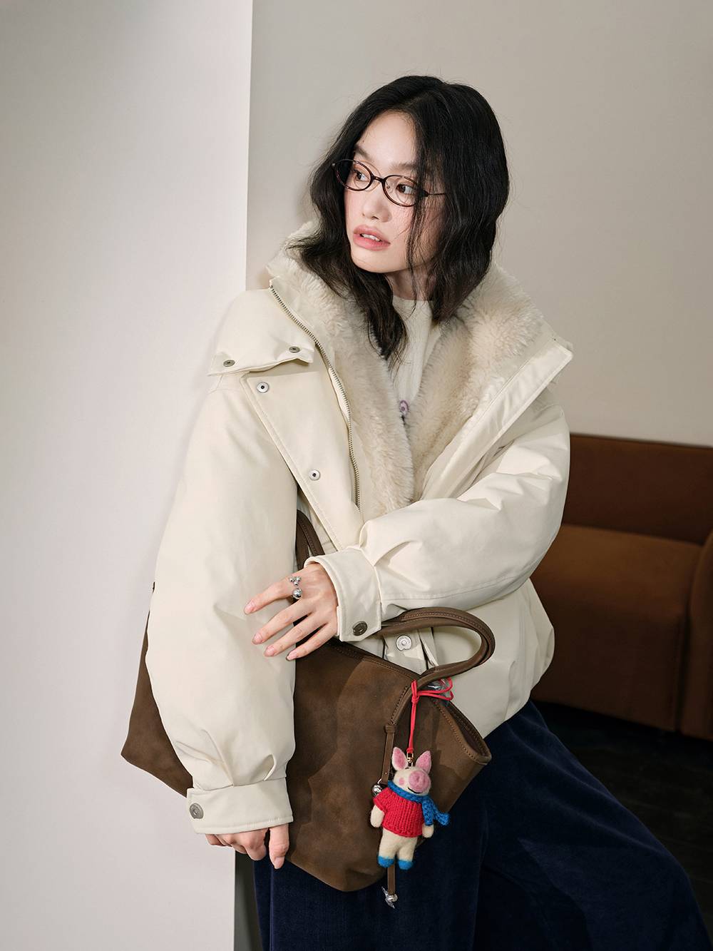 Hooded Stand Collar Down Jacket