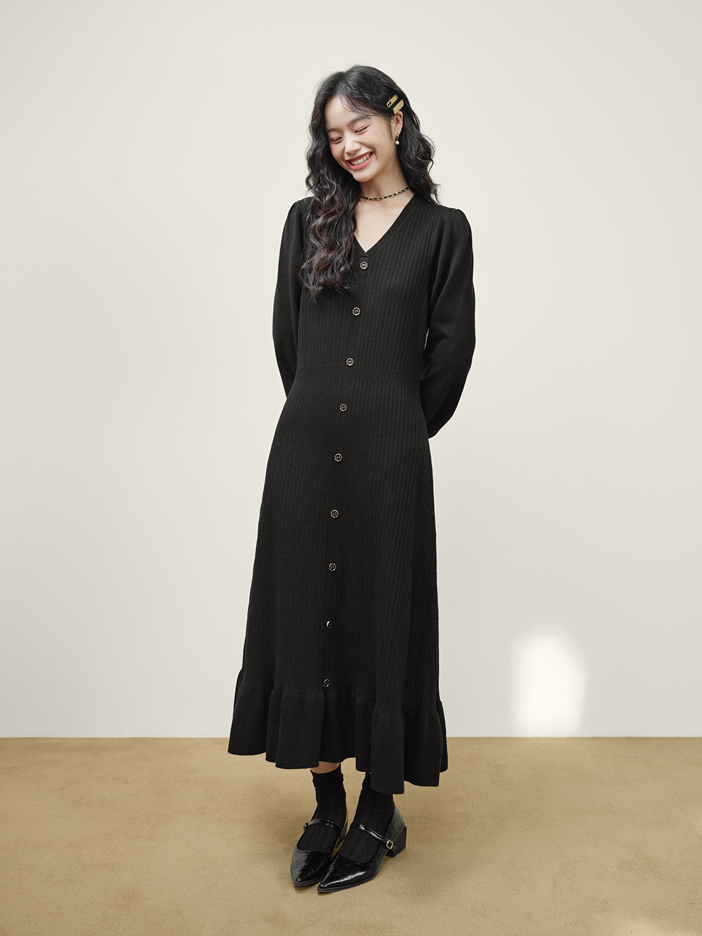 Long Sleeve Knit Dress