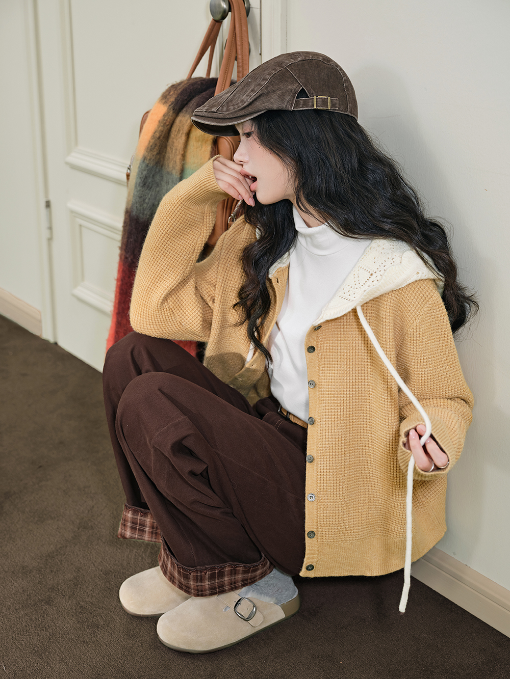 Hooded Cardigan Sweater