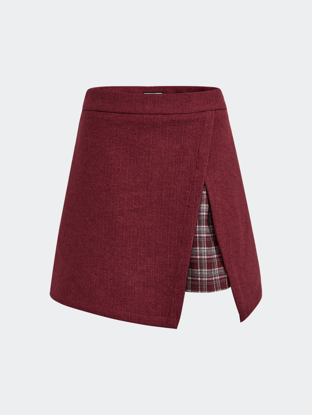 Red & Plaid Jacket and Skirt Set