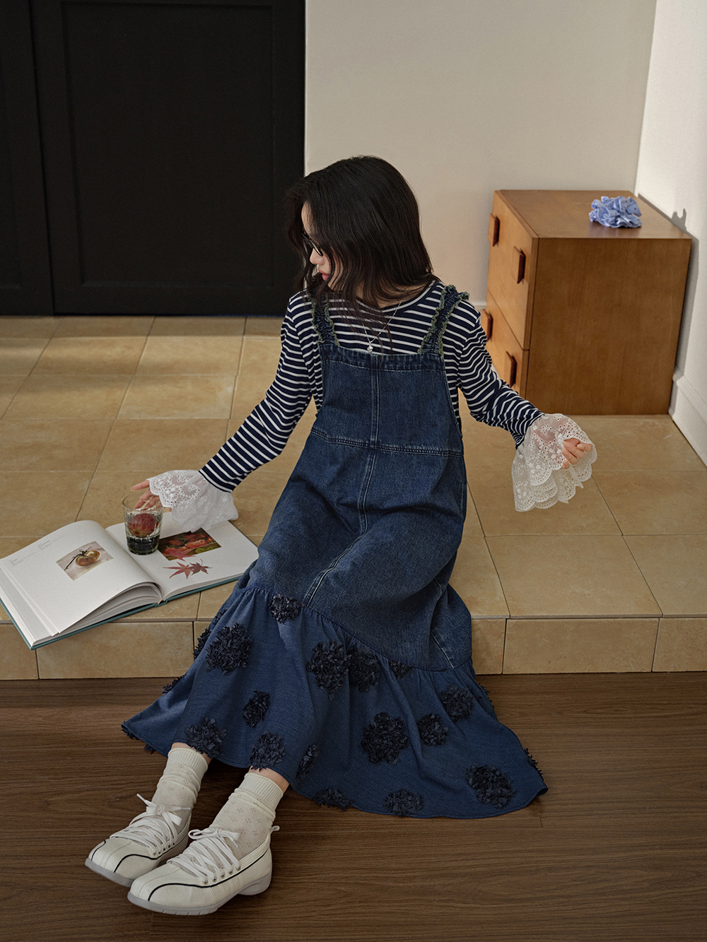Denim Pinafore Dress