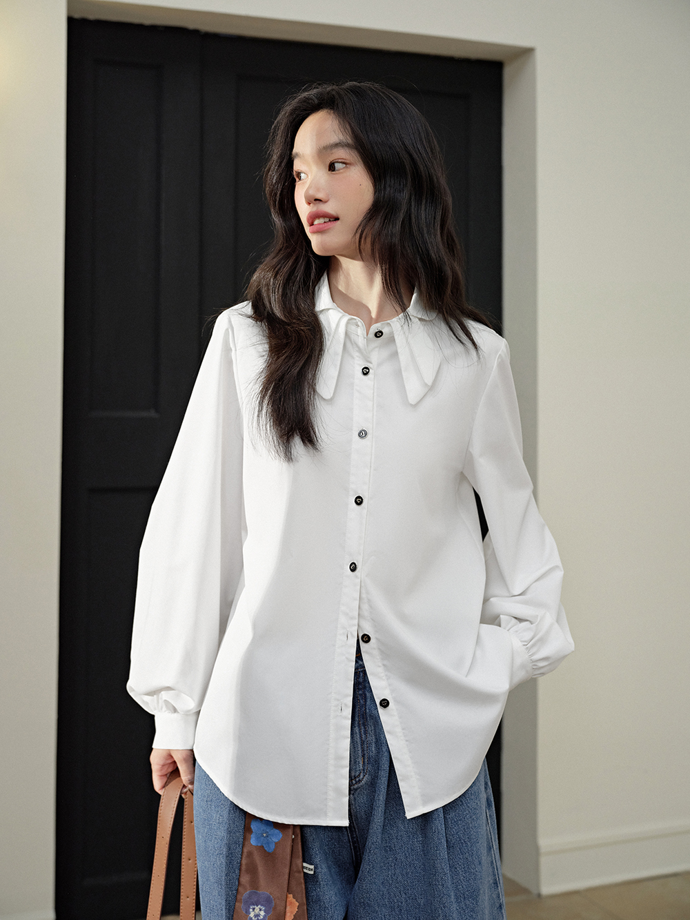 Bow Collar Shirt