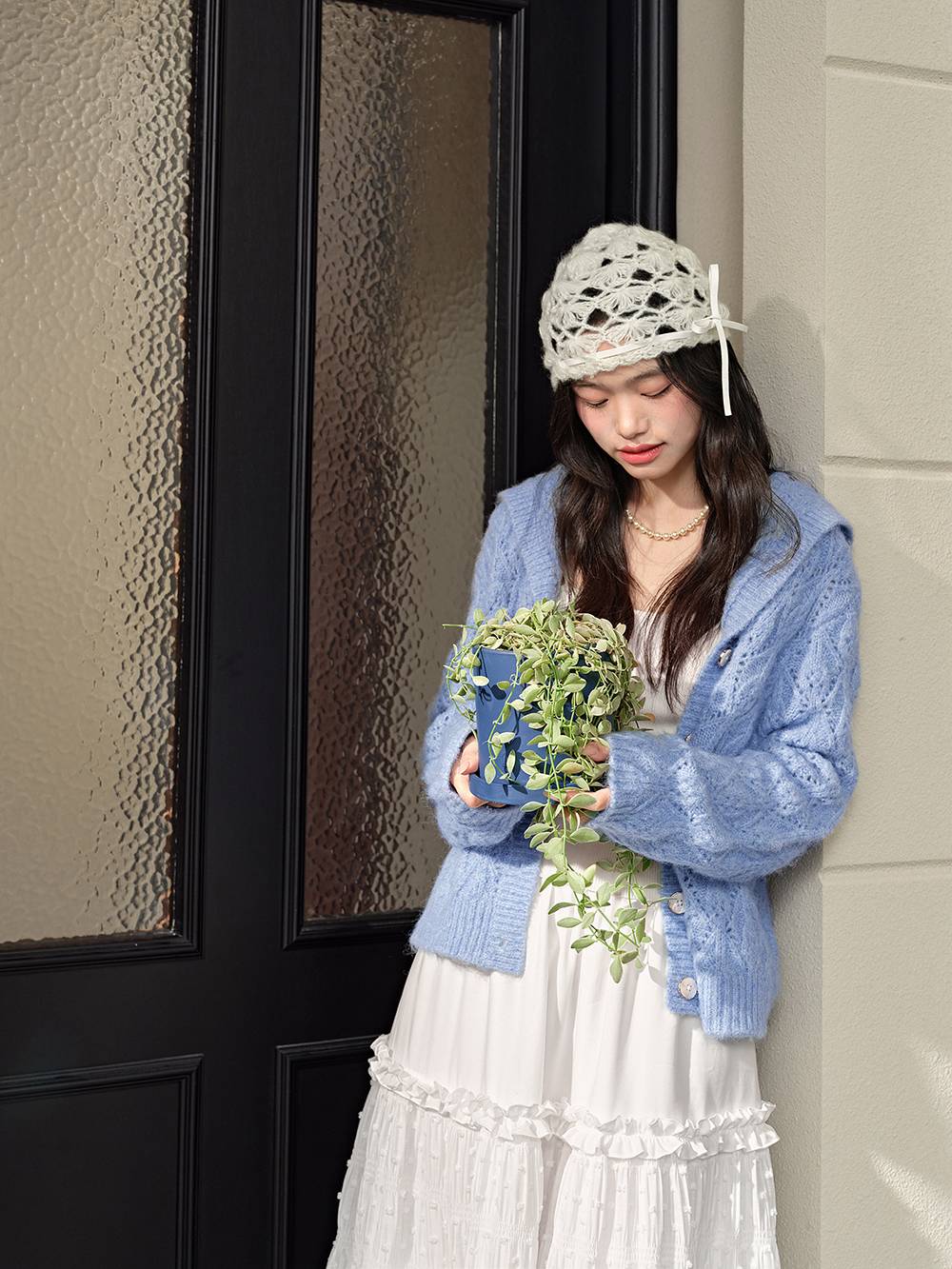 Sailor Collar Cardigan Sweater