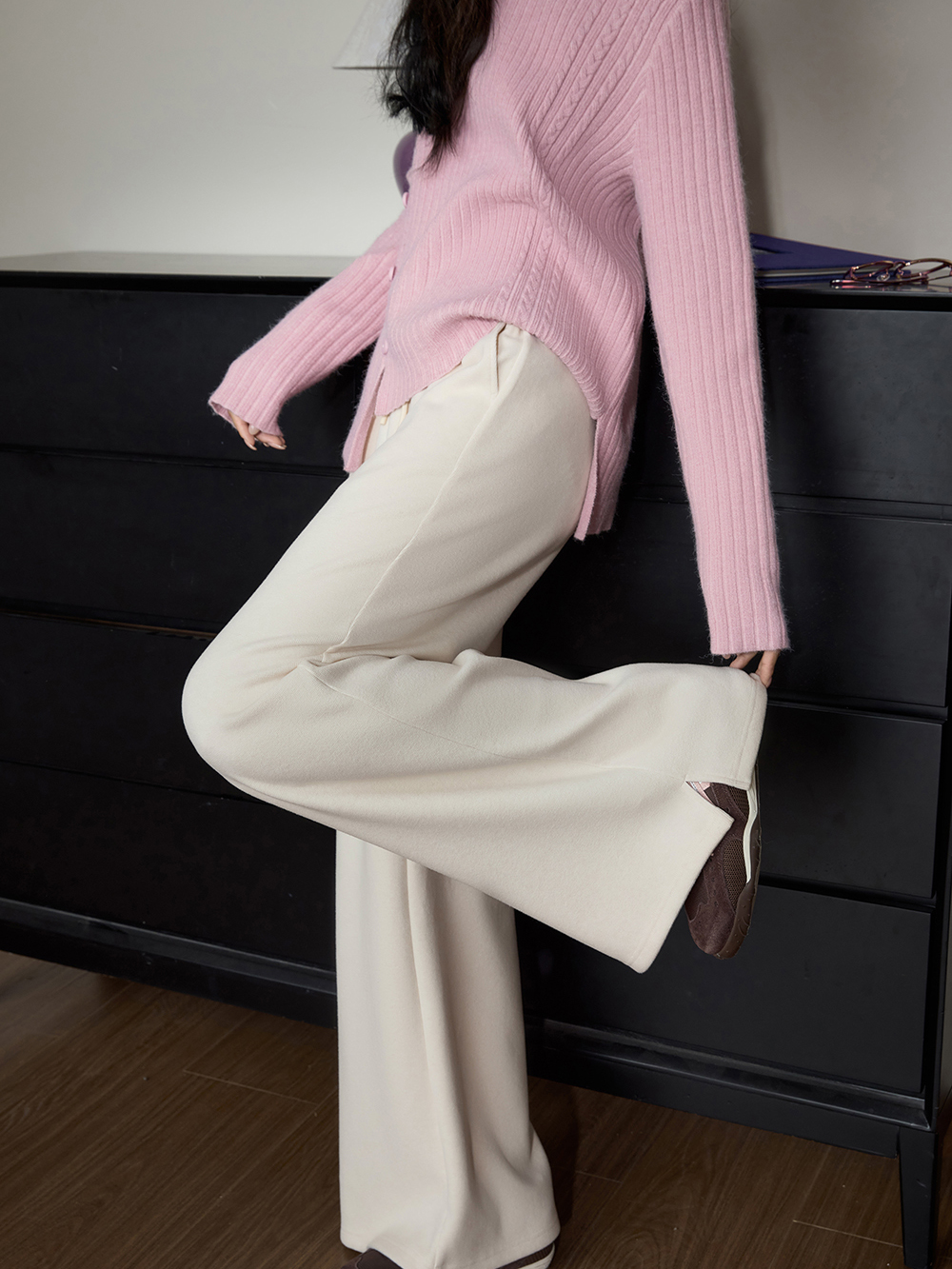 High-Waisted Flared Pants