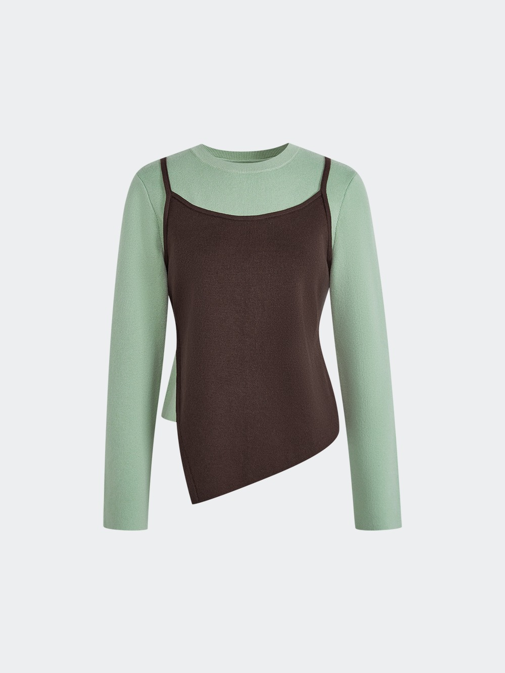 Layered Look Knit Top