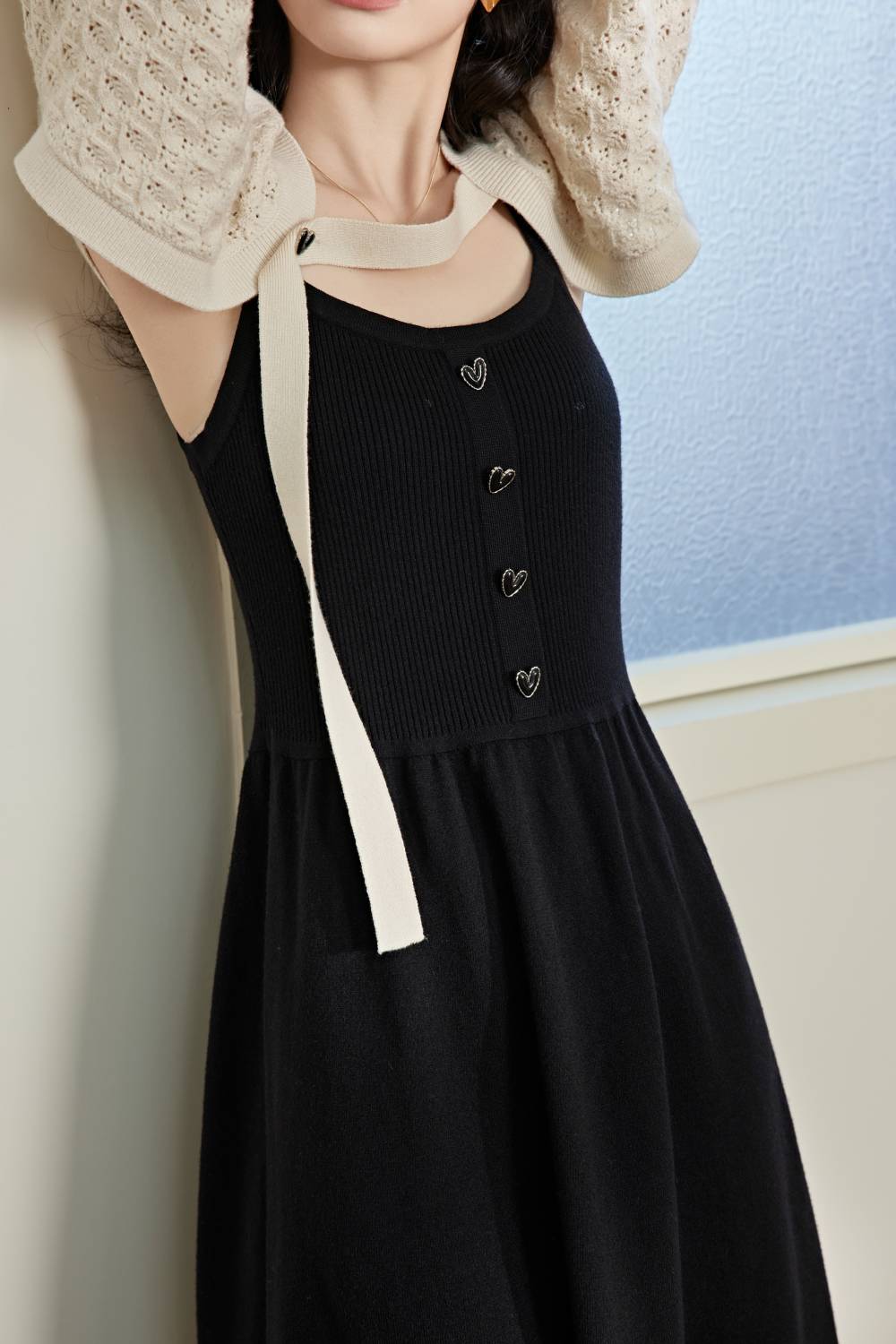 Cropped Cardigan and Dress