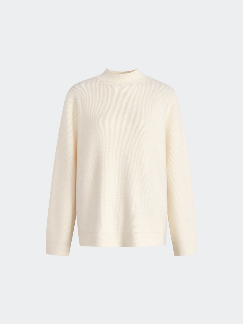 Longline Cardigan and Mock Neck Sweater