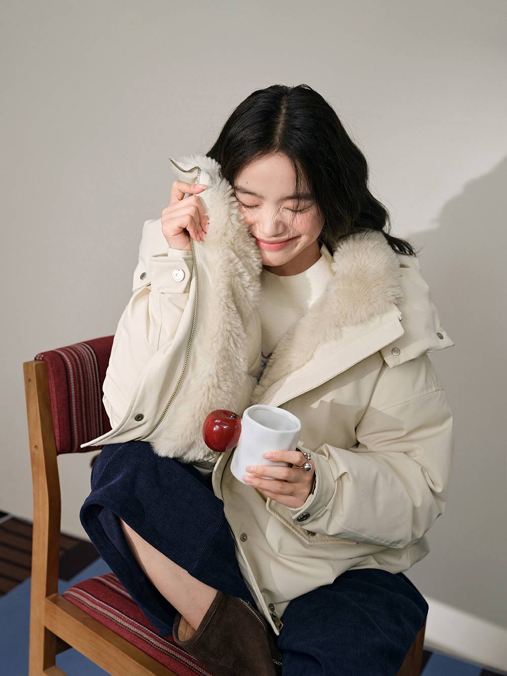 Hooded Stand Collar Down Jacket