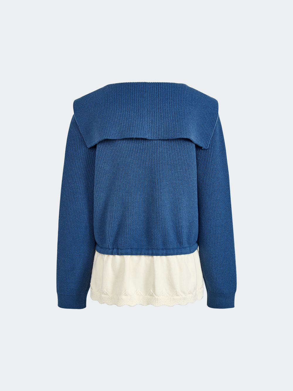 Sailor Collar Drawstring Sweater