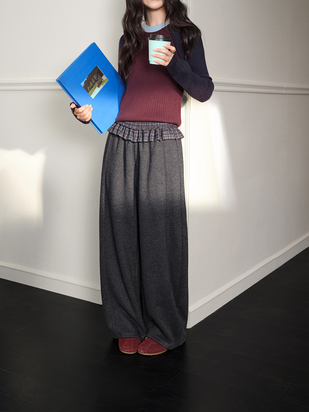 Ruffle Layered Pants