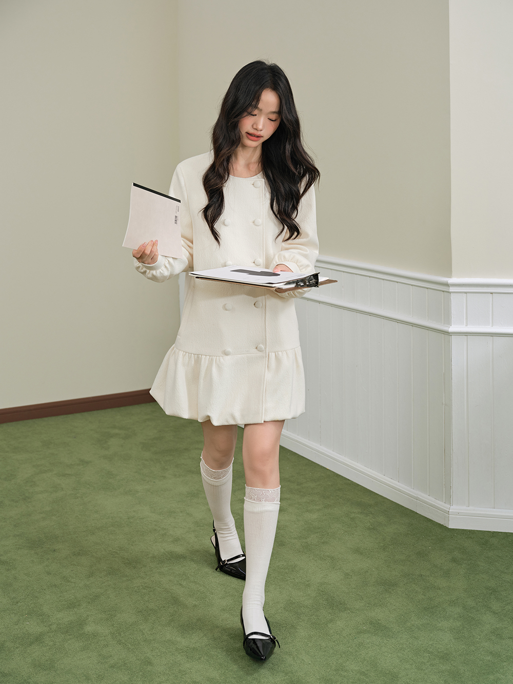 Double-Breasted Blazer Dress