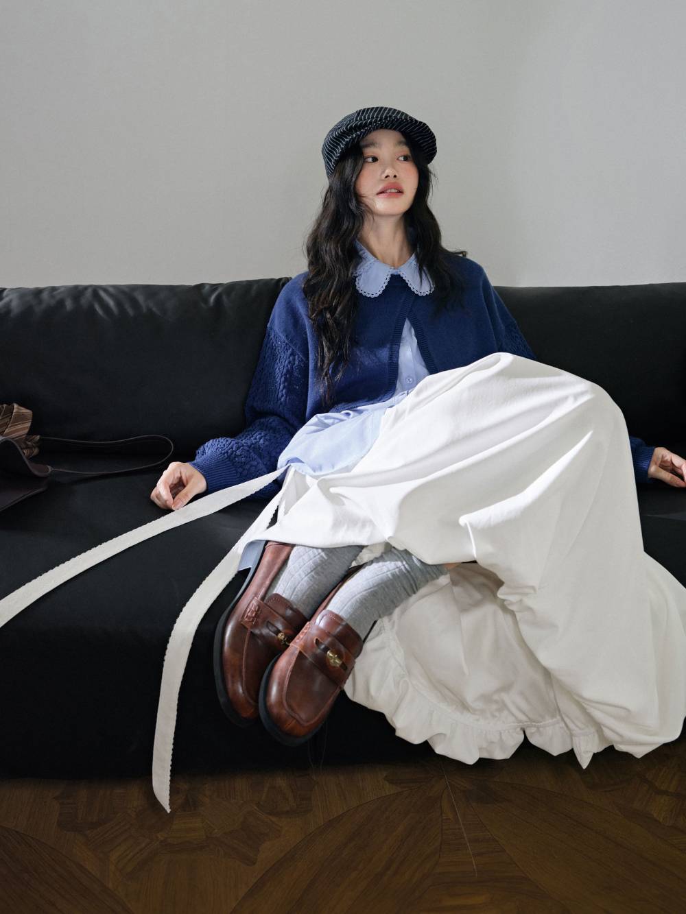 Open Front Cropped Top and Shirt