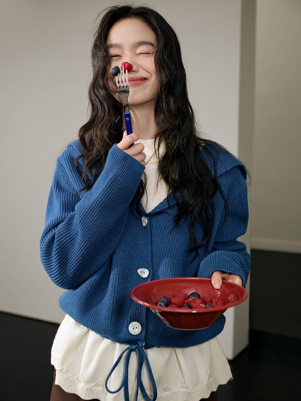 Sailor Collar Drawstring Sweater