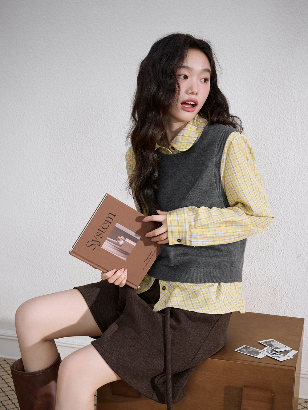 Cardigan Sweater and Knit Vest