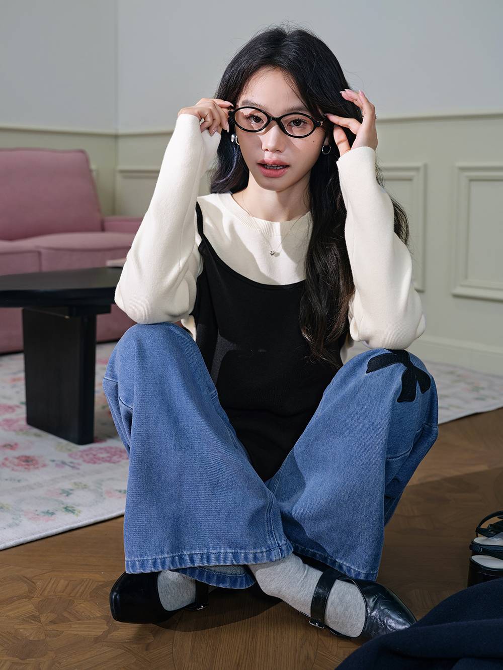 Layered Look Knit Top