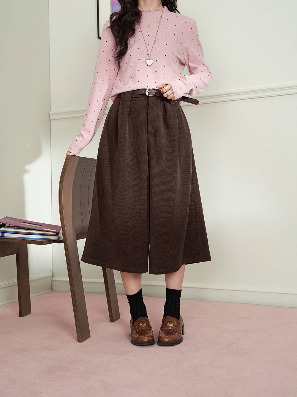 Cropped Wide Leg Pants