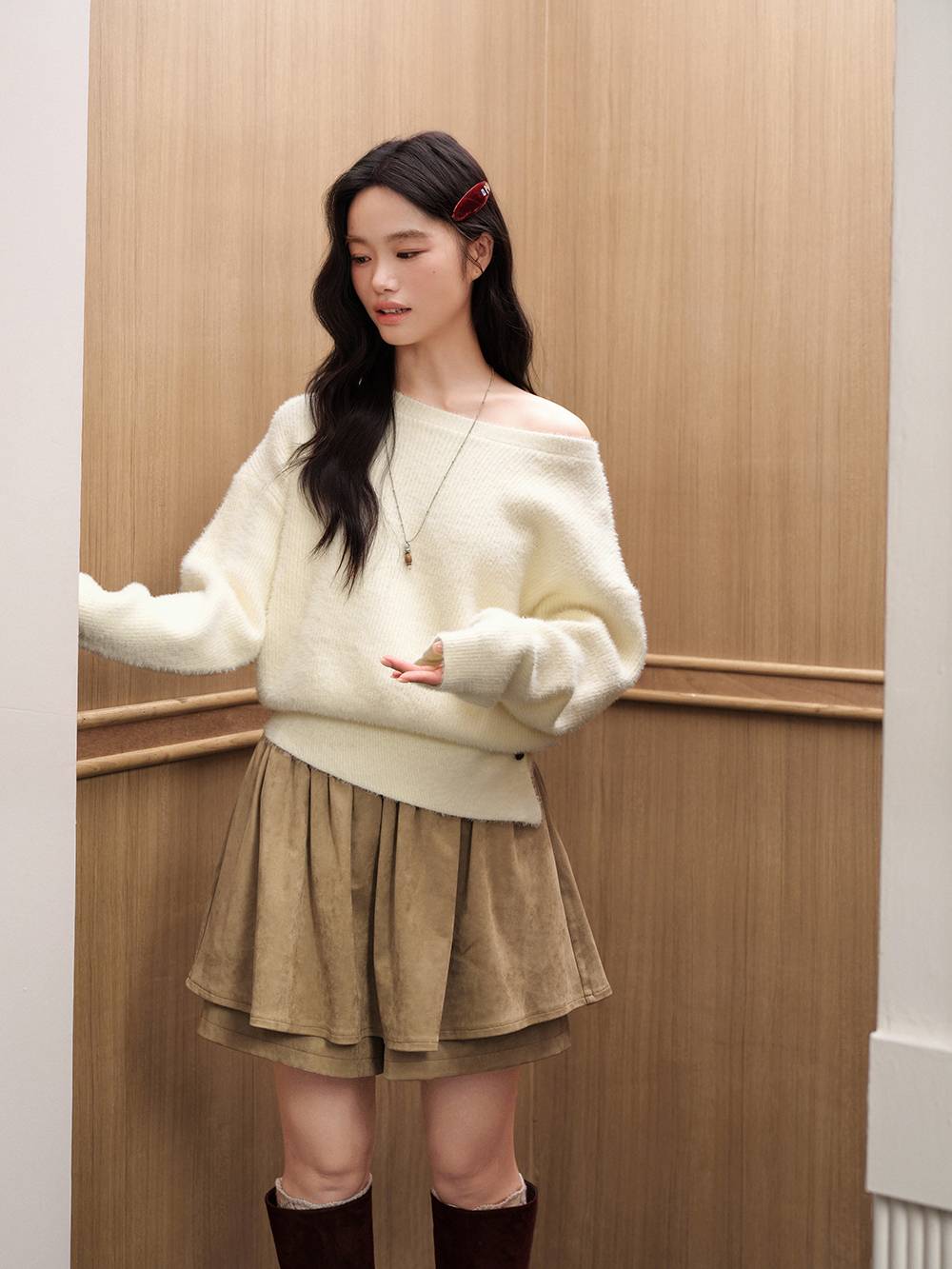 Waist-Cinched Sweater