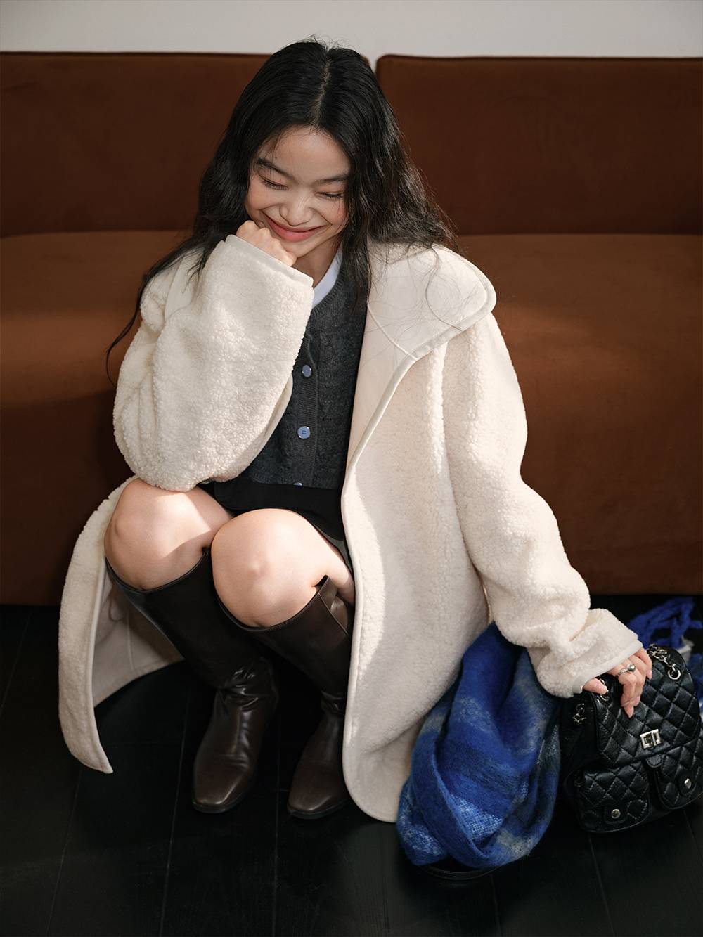 Double Layer Mid-Length Coat