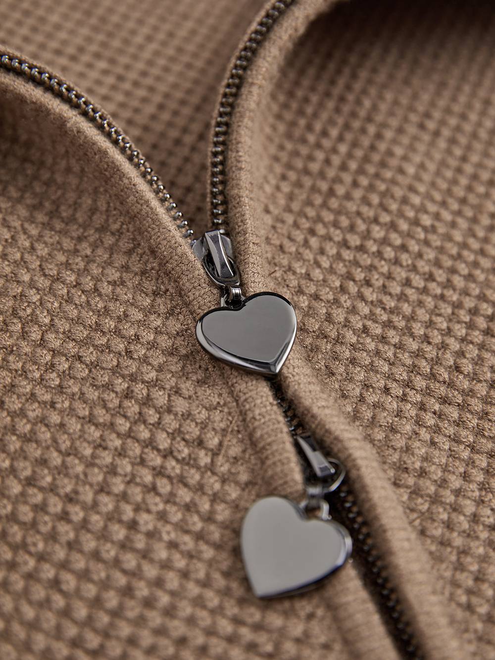 Double Zip Cardigan Sweater